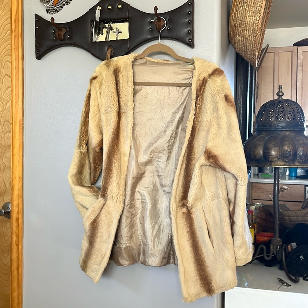 Vintage rabbit fur coat